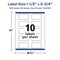 Avery Waterproof Rectangle Labels with Sure Feed, Print to the Edge